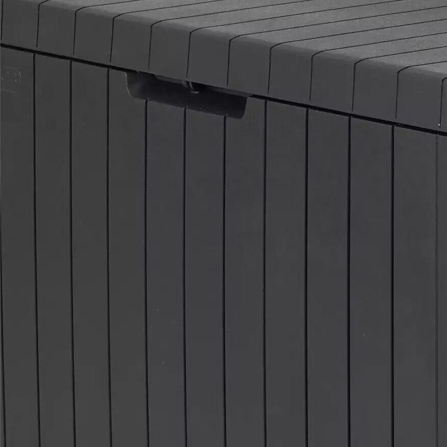 Keter City 113L Outdoor Garden Storage Box - Grey