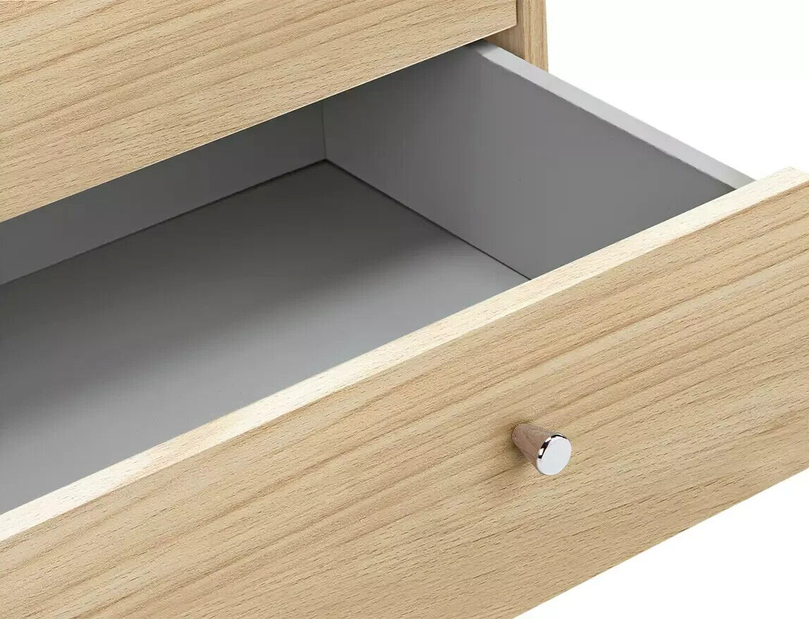 Malibu 4 Drawer Wide Chest - Beech Effect