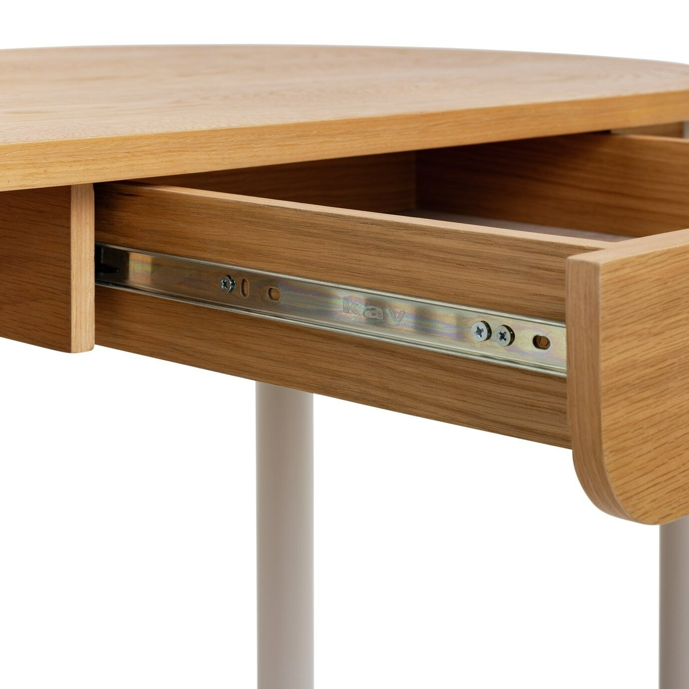 Rita 1 Drawer Office Desk - Natural