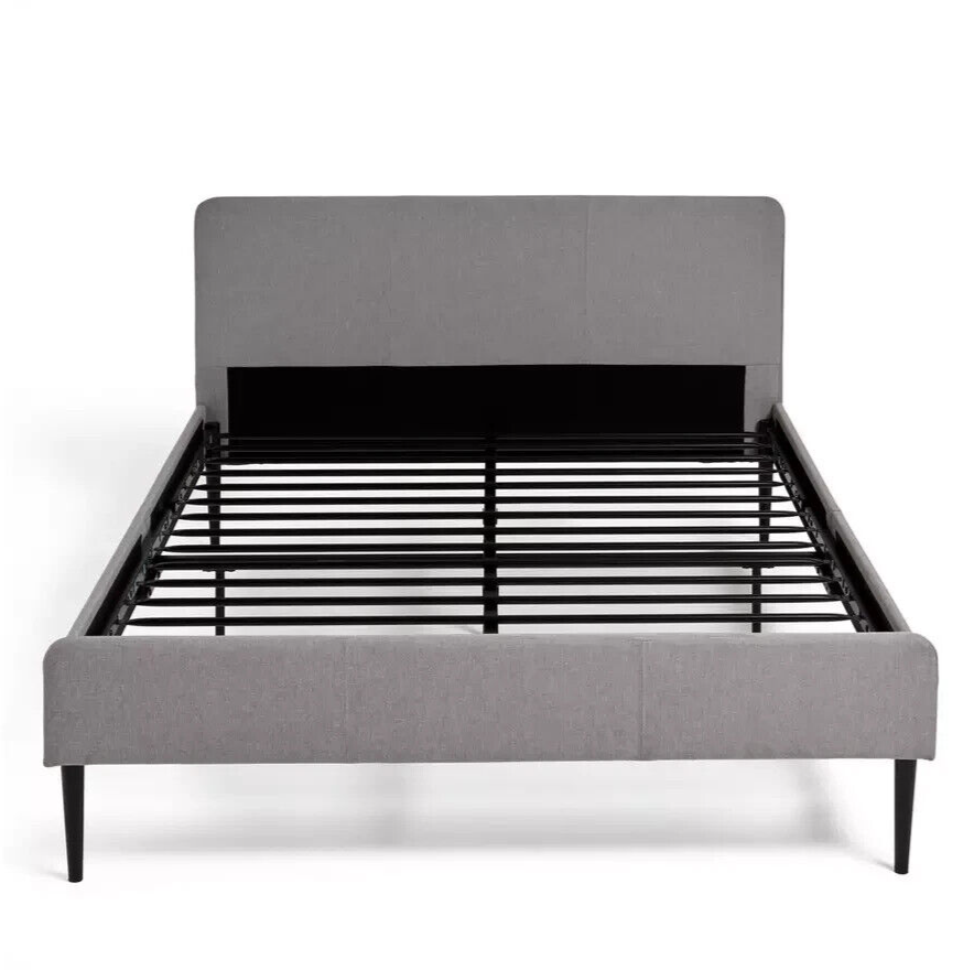 Kristopher Small Double Fabric Bed Frame - Grey