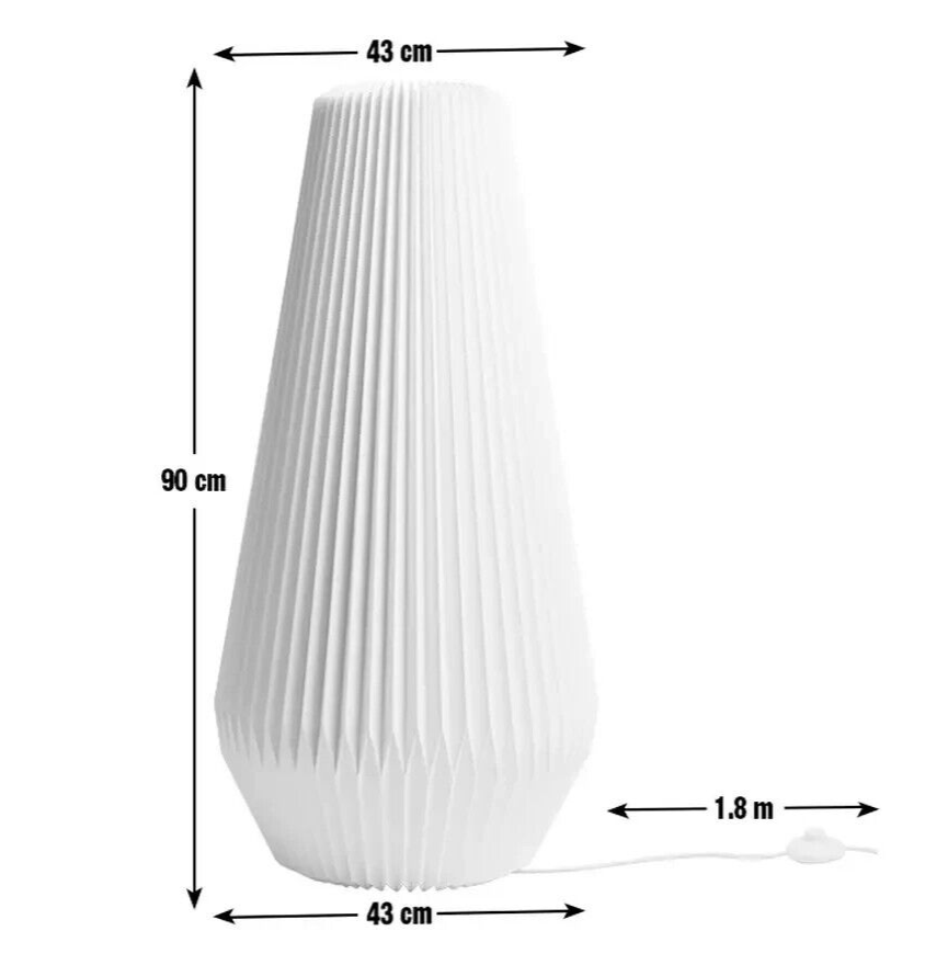 Habitat Origami Column Floor Lamp - White