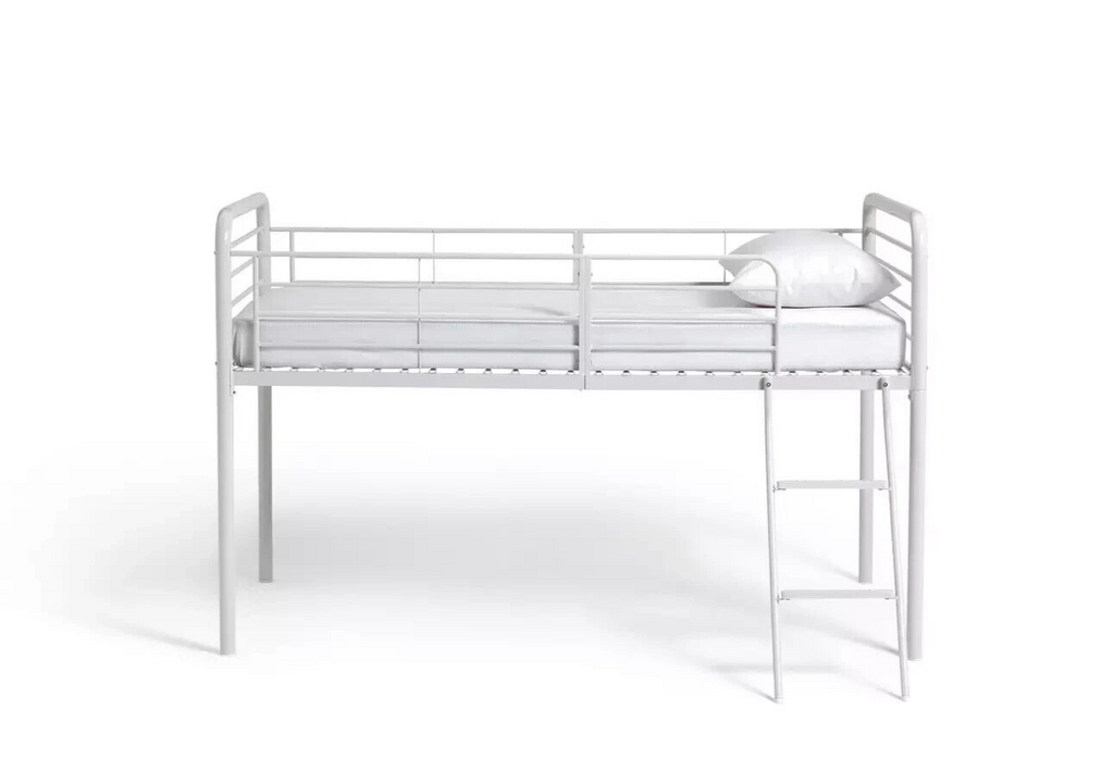 Jo Mid Sleeper Bed Frame - White