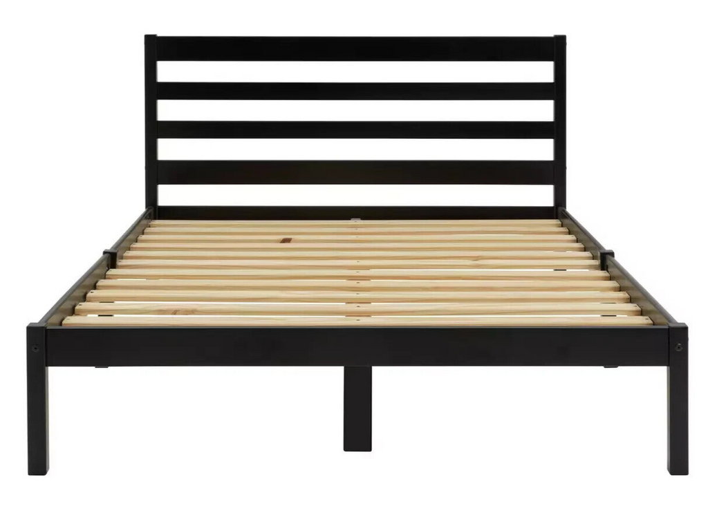 Kaycie Double Wooden Bed Frame - Black ( B Grade 38311 - 38312 )