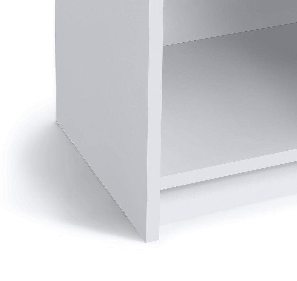 Maine Narrow Bookcase - White ( B Grade 39252 )