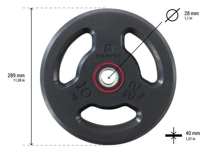 Decathlon Disc Rubber Weight - 10kg