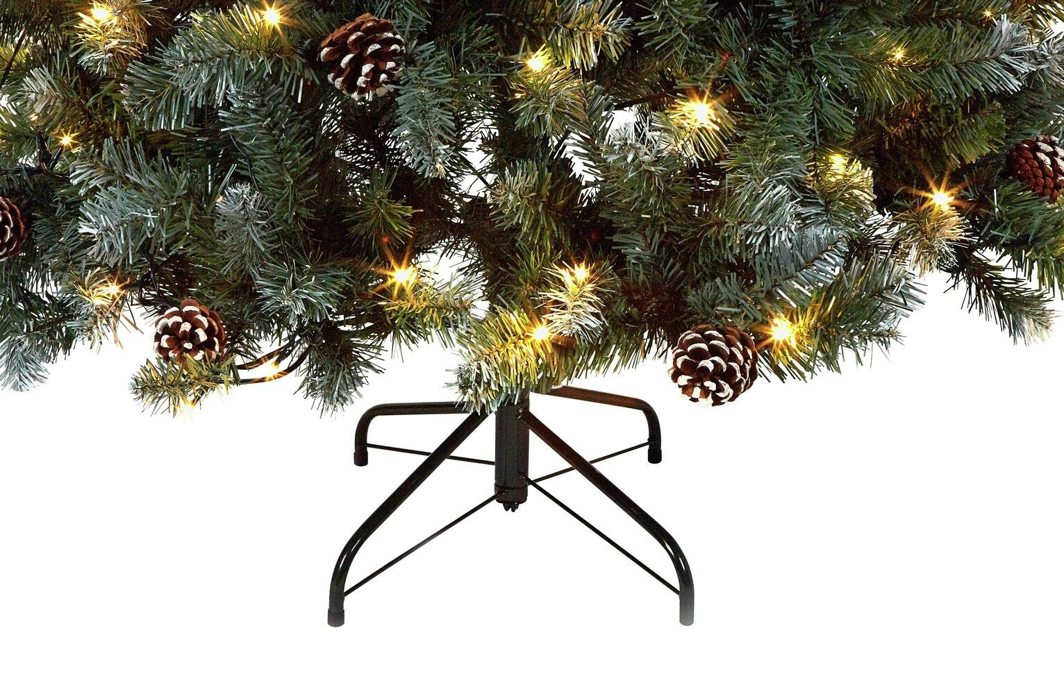6ft Pre lit Blue Oscar With Pine Cone Christmas Tree