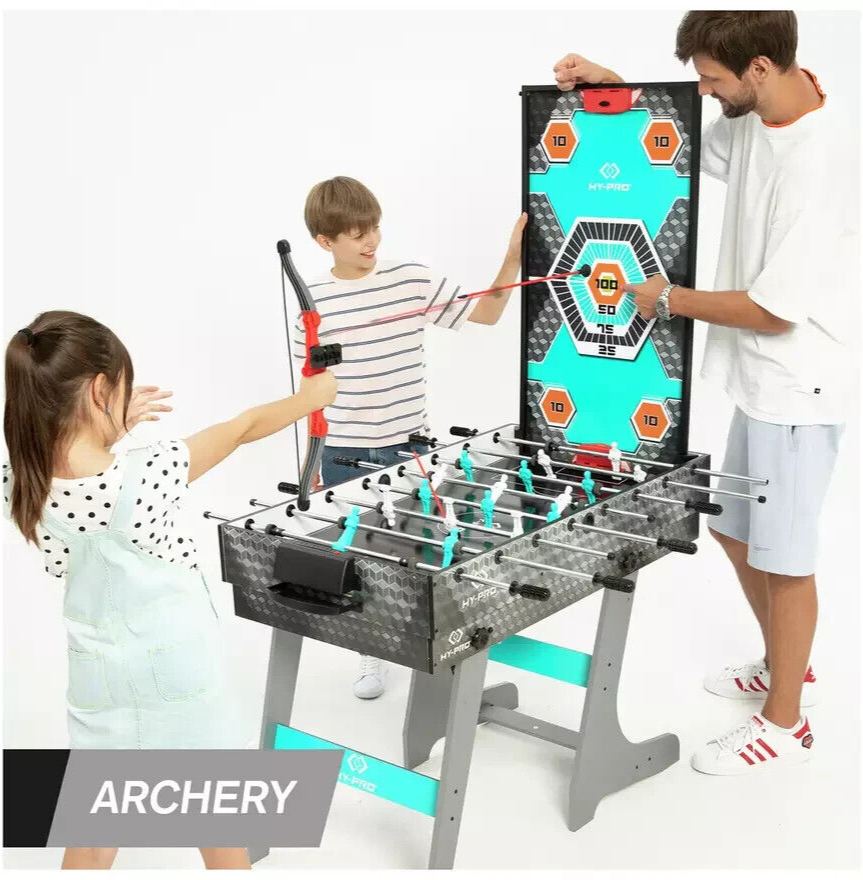 Hy-Pro 8 in 1 Folding Multi Games Table | Football Pool Table Tennis Kids Game
