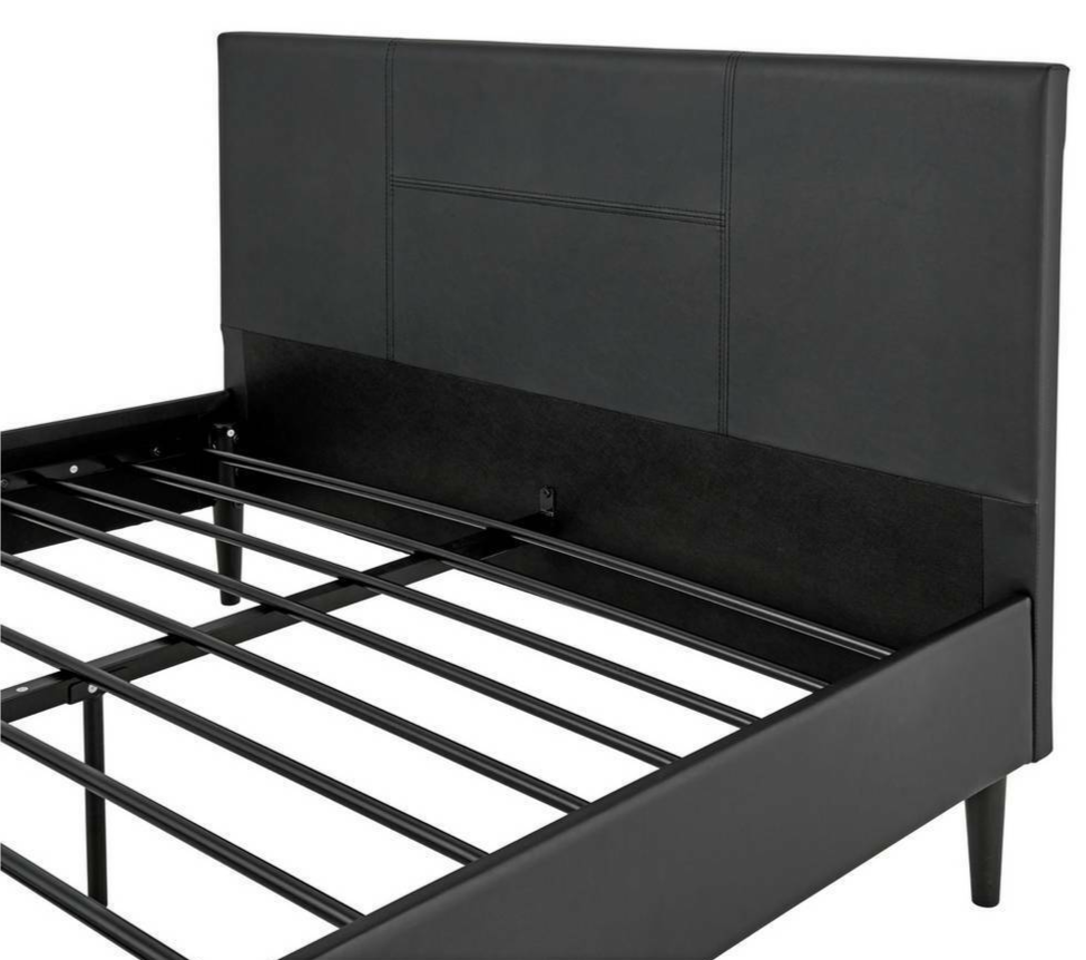 Skylar Small Double Bed Frame - Black | Metal Bed Frame for Bedroom Guest Room