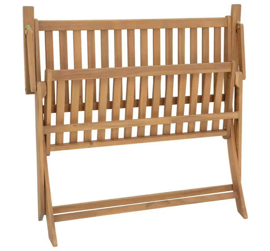 Newbury 2 Seater Folding Wooden Garden Bench