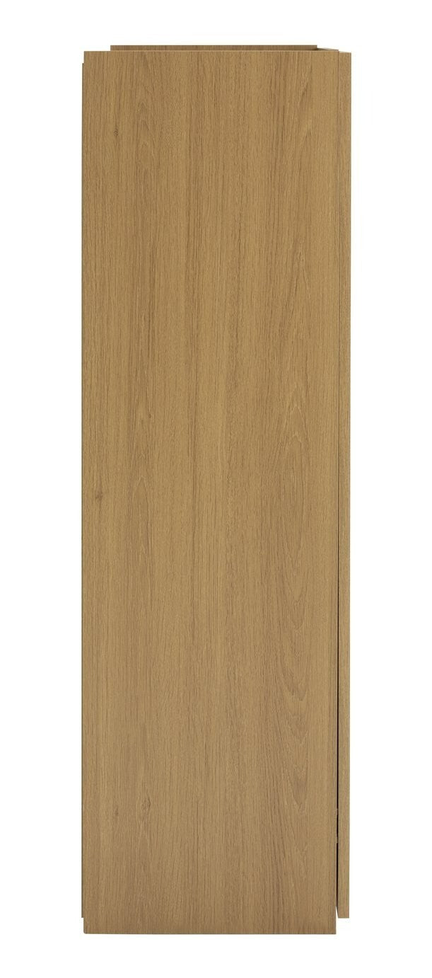 Seville 2 Door Shoe Storage Cabinet - Oak