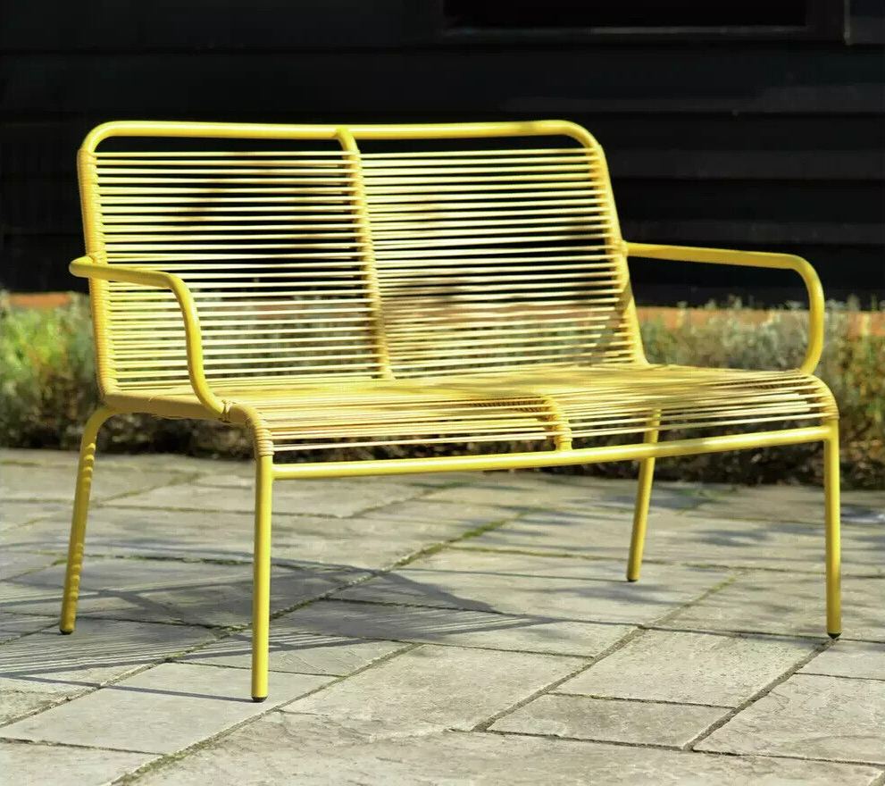 Habitat Ipanema 4 Seater Metal Garden Sofa Set - Yellow