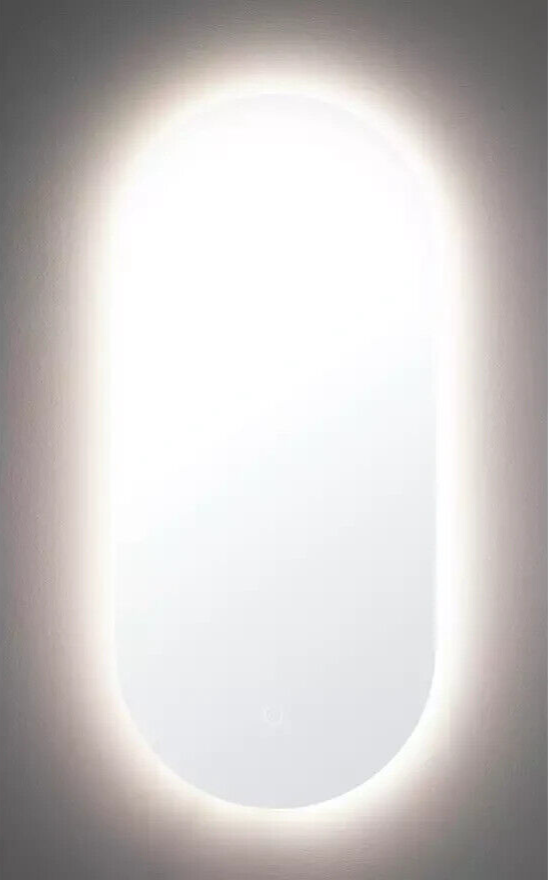 Habitat Large Vertical Backlight LED Mirror - White