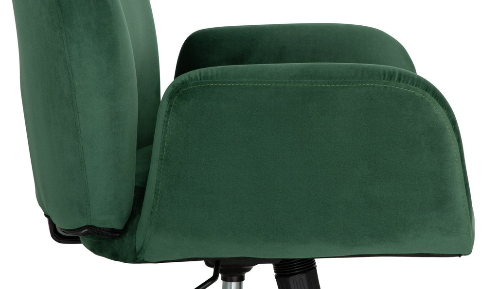 Clarice Velvet Office Chair - Green