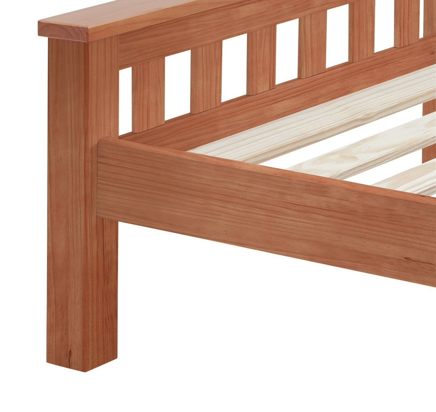 Heavy Duty Single Bed Frame - Pine