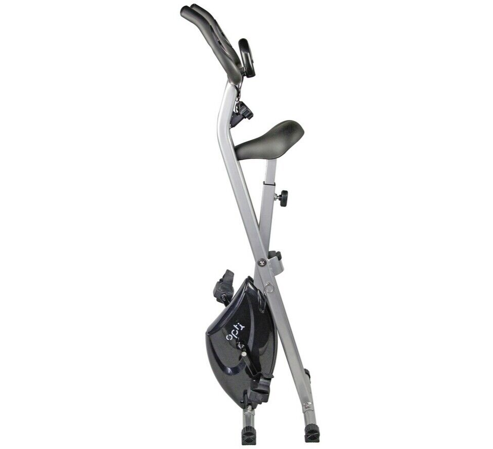 Opti Folding Magnetic Exercise Bike | Home Gym Fitness Equipment Compact Workout