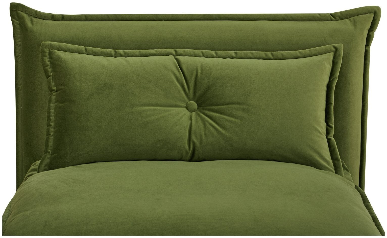 Lottie Fabric Chair Bed - Moss Green