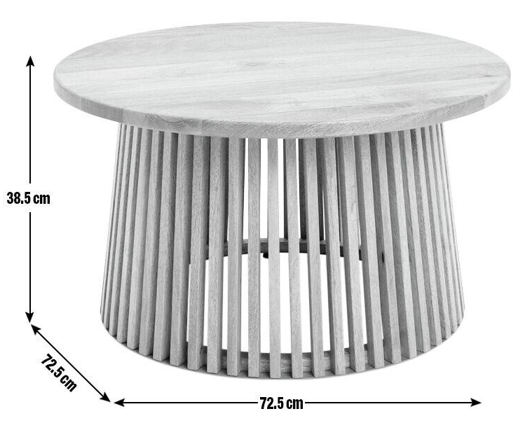 Habitat Jericho Round Coffee Table - Black | Modern Living Room Furniture Table