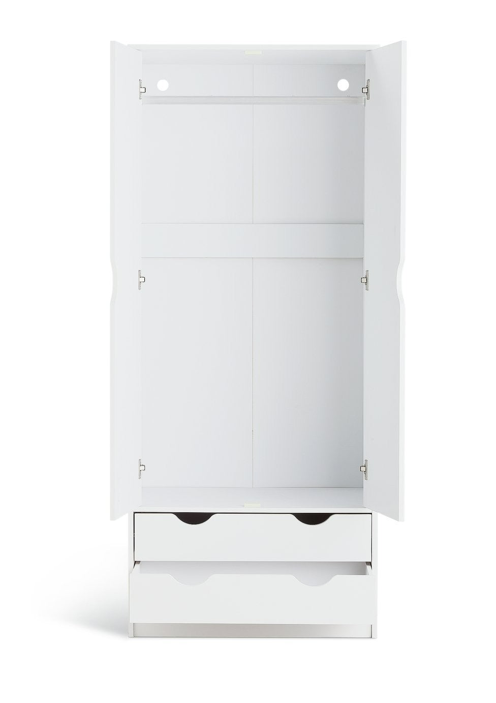 Kids Pagnell 2 Door 2 Drawer Wardrobe - White | Wardrobe for kids