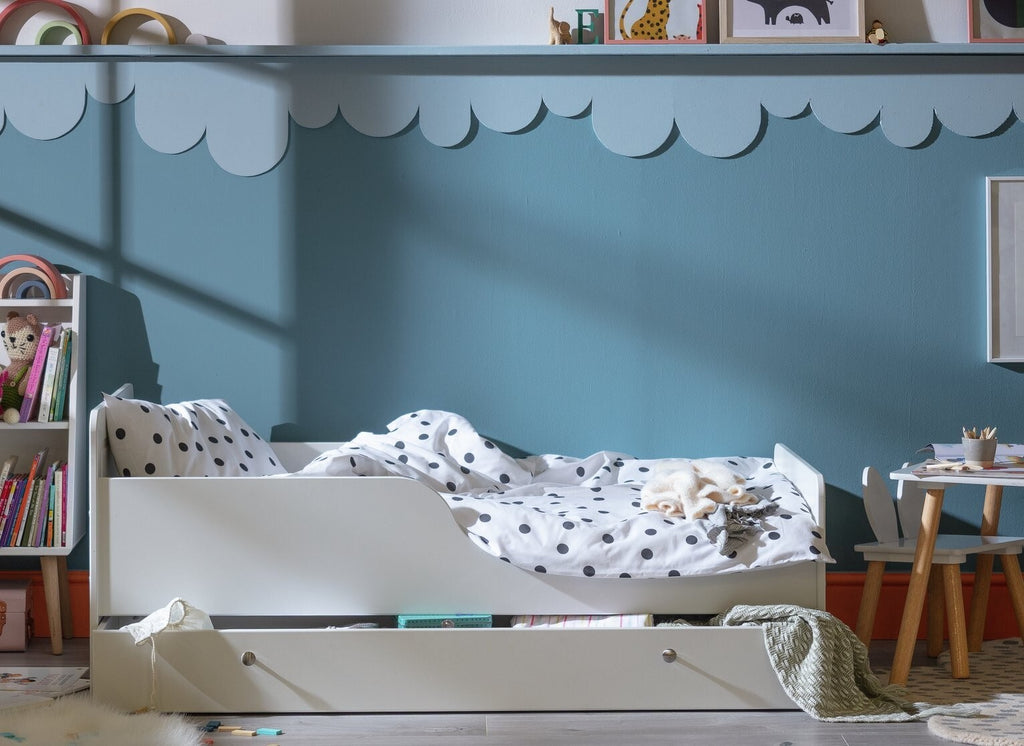 Brooklyn Toddler Bed With Drawer - White