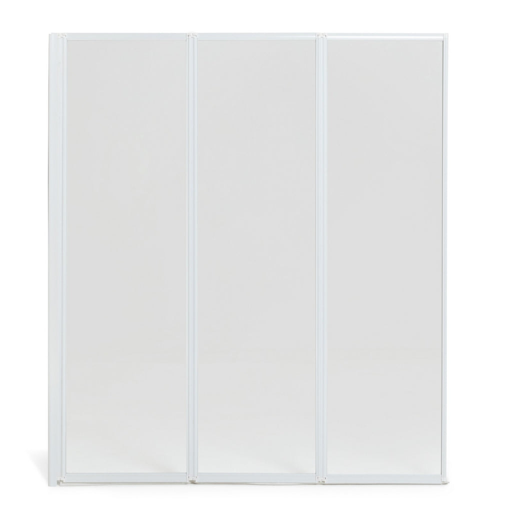3 - Fold Bath Screen - white