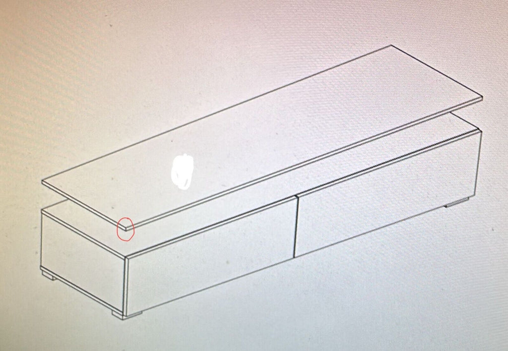 Habitat Floating Top TV Unit - White (B Grade 42785 - 42788 )
