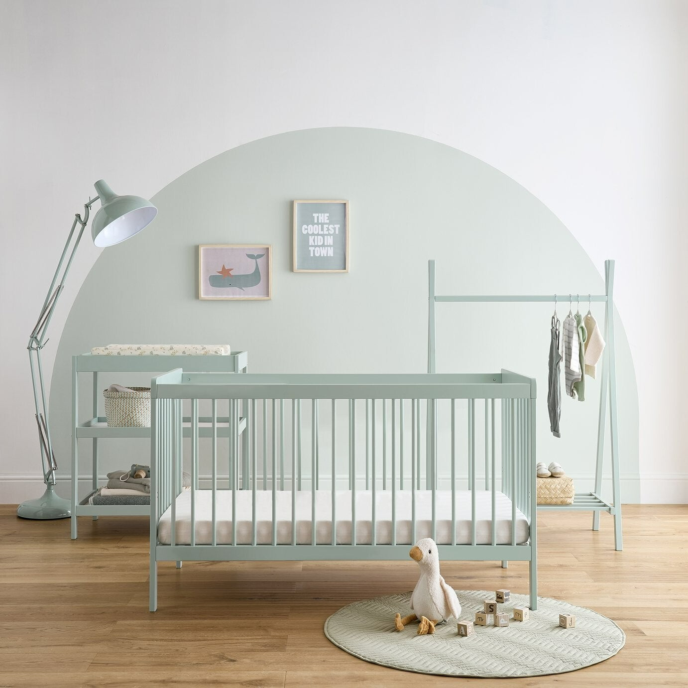 Cuddleco Nola Cot Bed - Sage