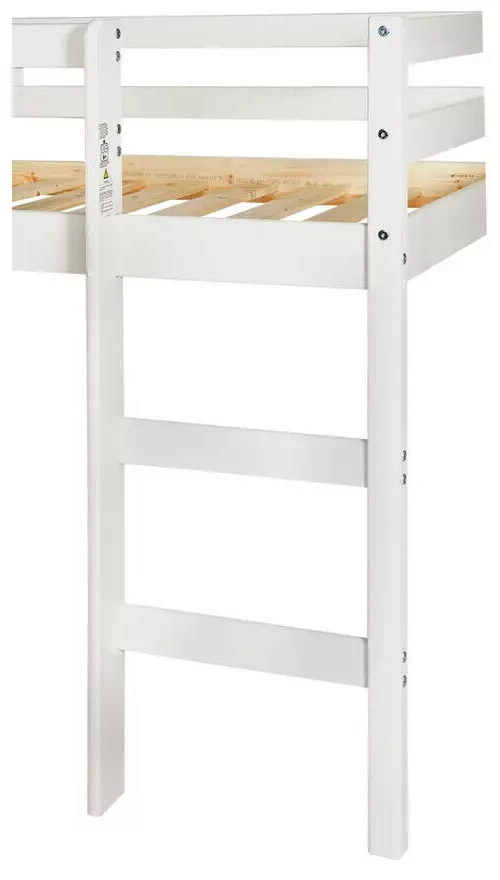 Kaycie Mid Sleeper Shorty Bed Frame - White