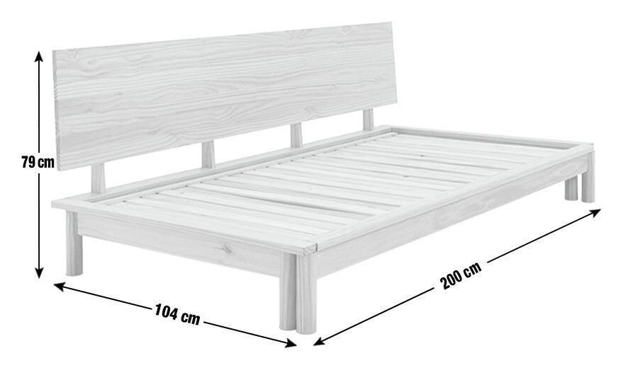 Akio Guest Bed Frame - Natural