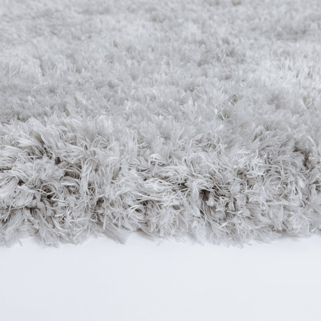 Airmaster Plain Silver Shaggy Rug - 170x120cm