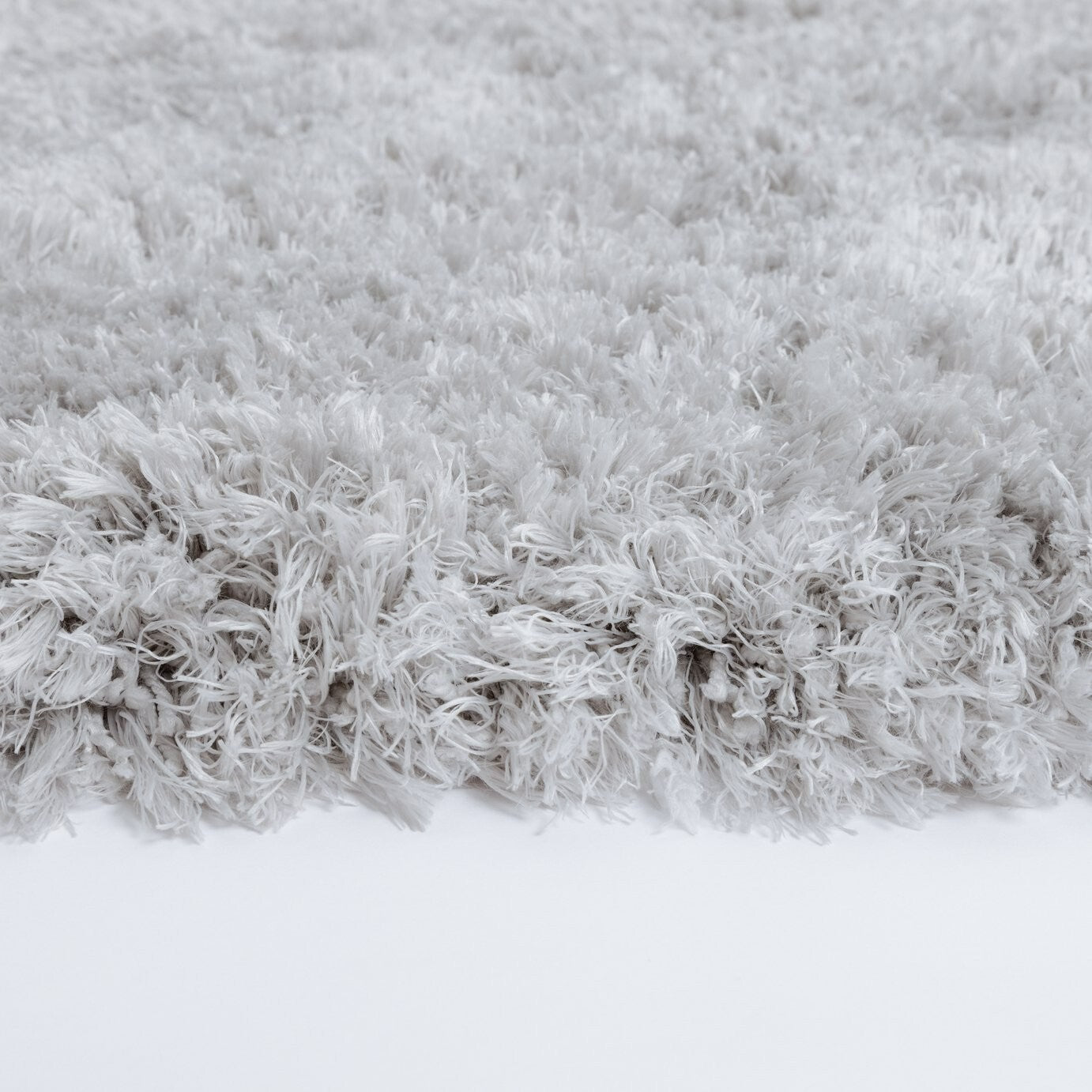 Airmaster Plain Silver Shaggy Rug - 170x120cm