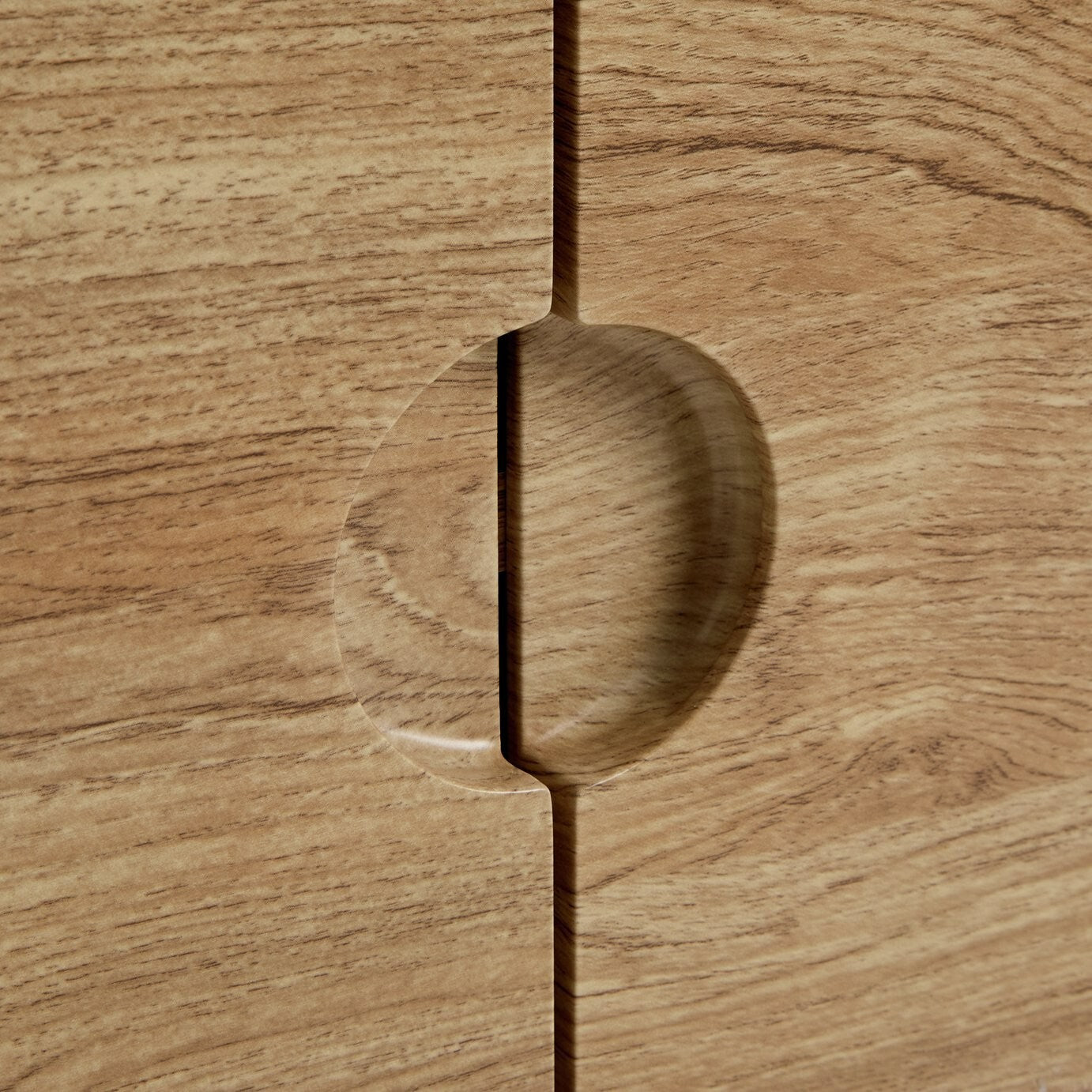 Habitat Nantes 3 Door Shoe Storage Cabinet - Oak | Oak Shoe Cupboard Hallway