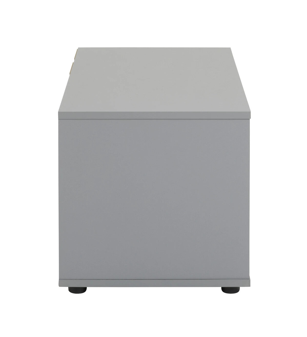 Malibu TV Unit Grey 80cm | Compact Entertainment Stand Open Shelves