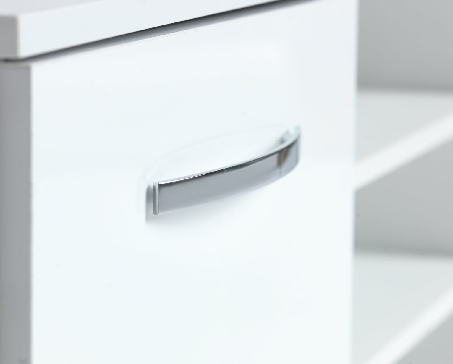 Hayward 2 Door Small TV Unit White Gloss | Modern TV Stand Storage Cabinet