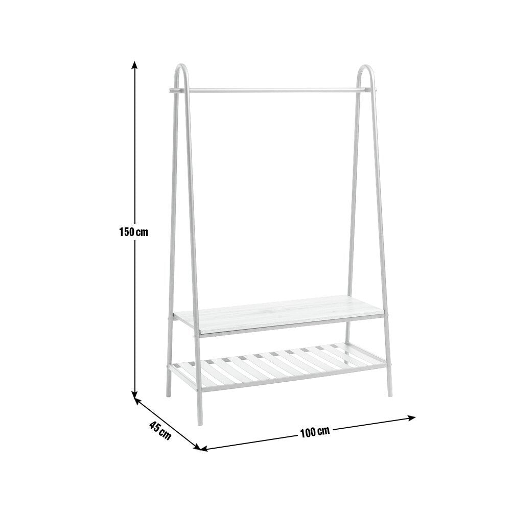 Habitat Turner Clothes Rail with Shoe Rack - Black