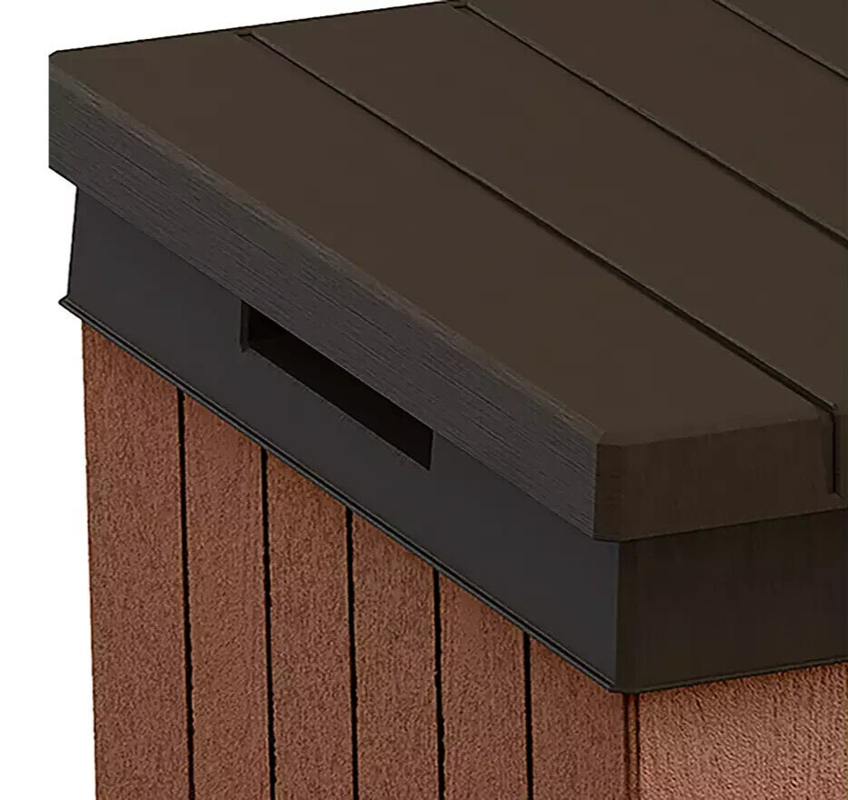 Keter Darwin 662L Outdoor Garden Storage Box - Brown