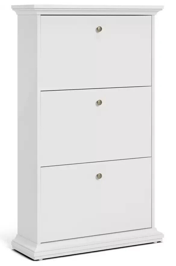 Tvilum Paris Shoe Storage Cabinet-White