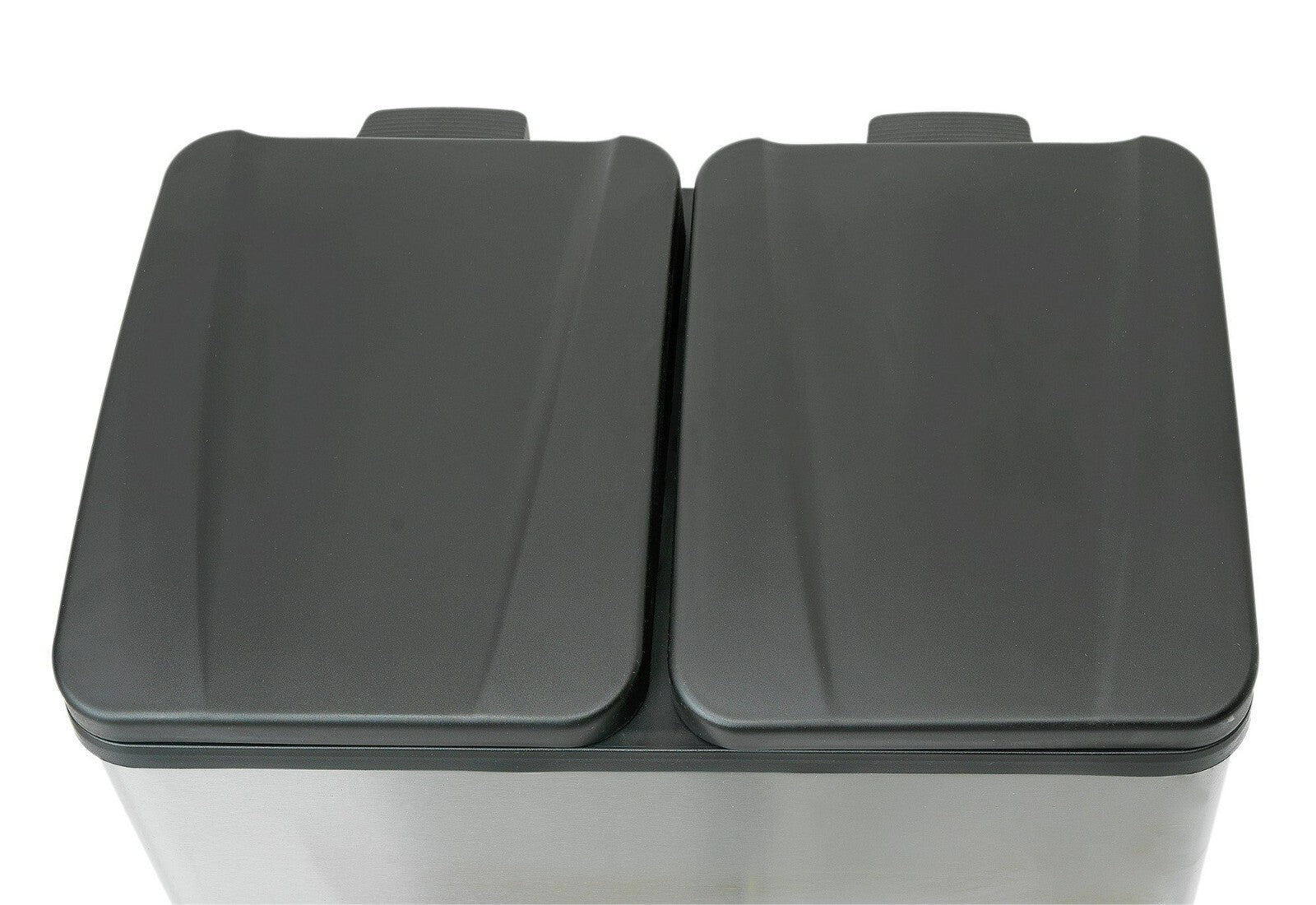 55 Litre 2 Compartment Recycling Bin - Steel