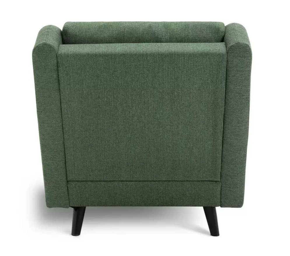 Morris Self Assembly Fabric Armchair - Green