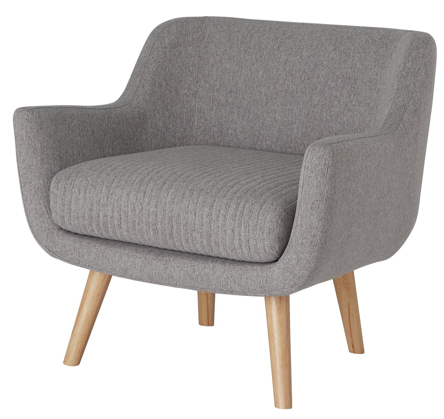 Habitat Nellie Fabric Accent Chair - Grey