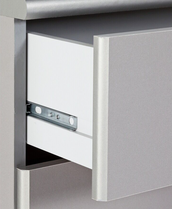 Home Normandy 4 Drawer Chest Grey | Bedroom Storage Organiser Furniture Dresser