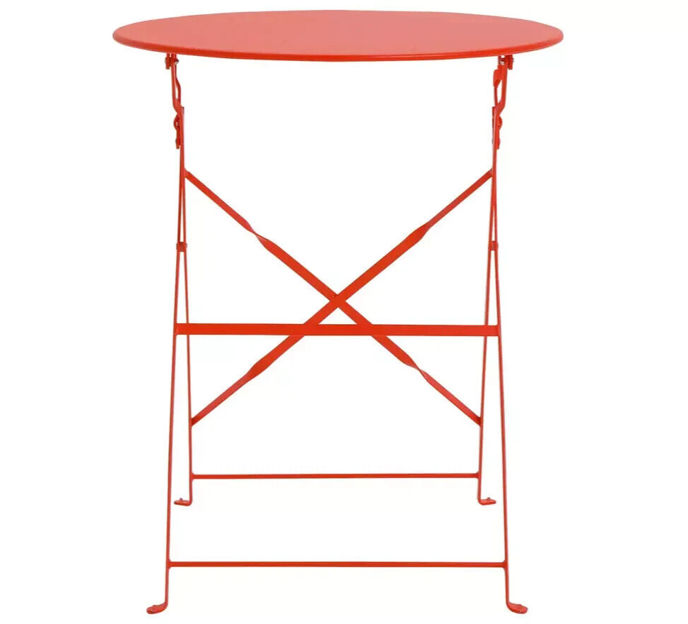 Habitat Eve 2 Seater Folding Metal Garden Bistro Set- Orange