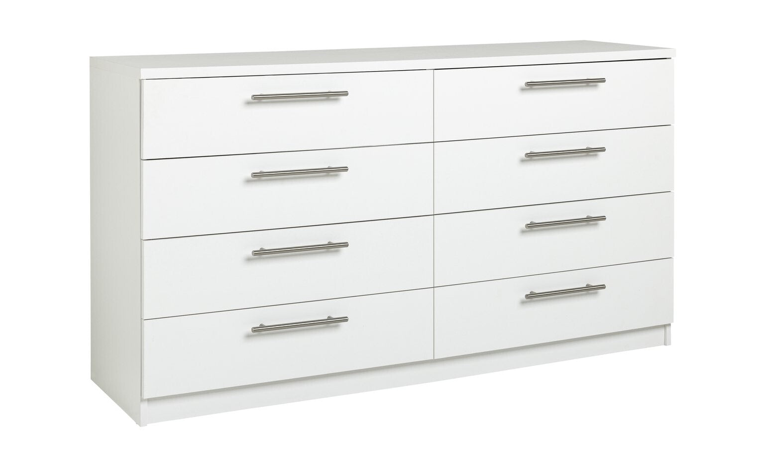 Home Brisbane 8 Drawer Chest - White ( B Grade  56428 )