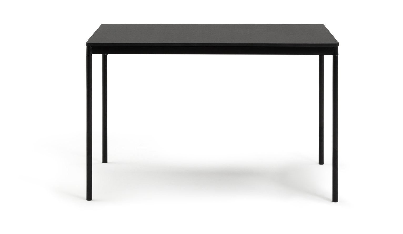 Home Stella Metal 6 Seater Dining Table - Black | Metal Dining Table Black