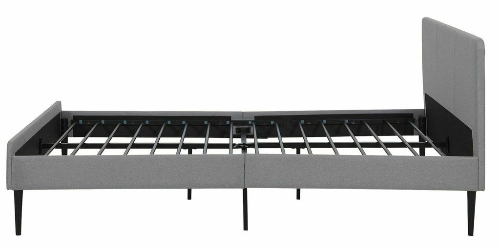 Habitat Kristopher Double Fabric Bed Frame - Grey | Bedroom Furniture for Sleep
