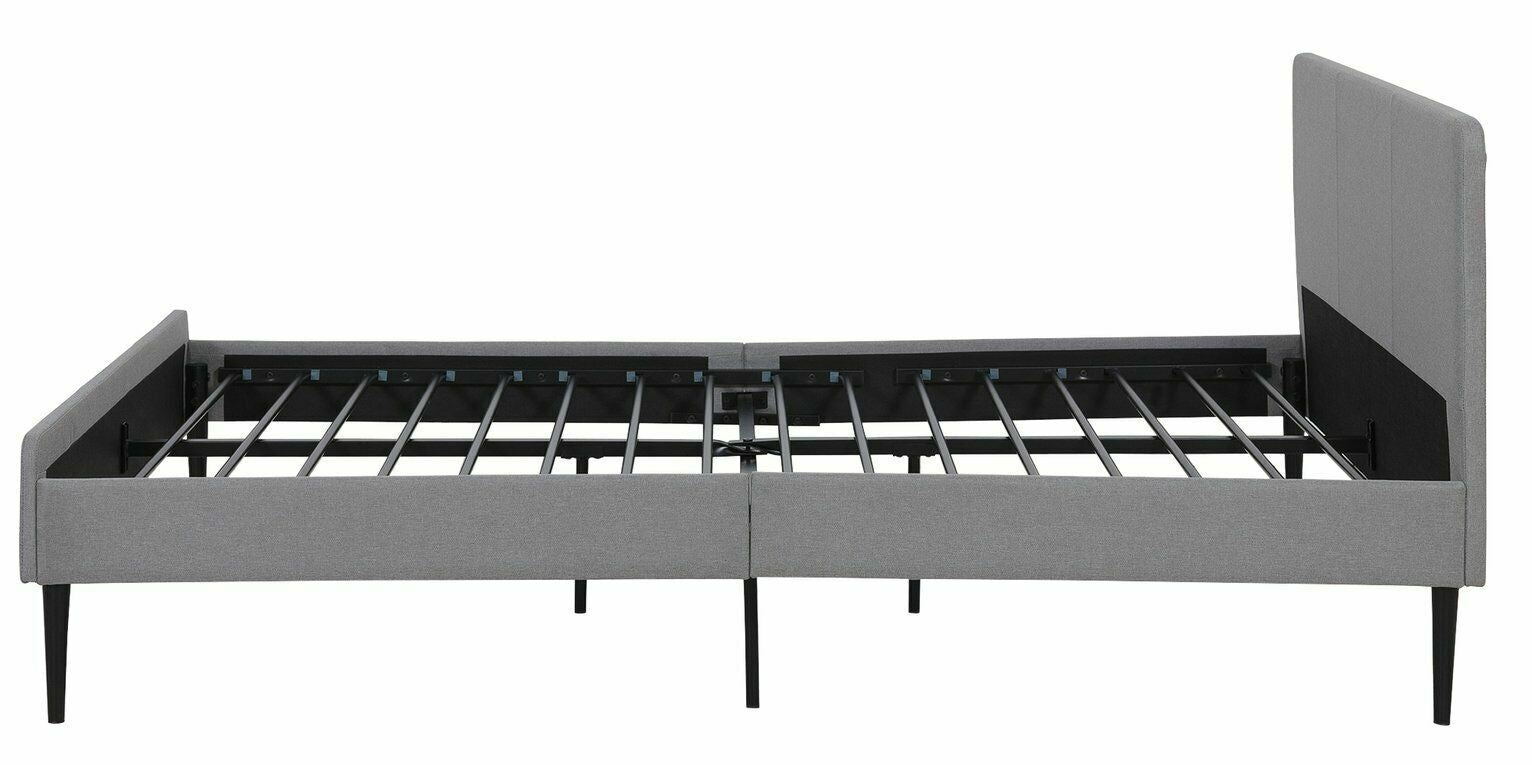 Habitat Kristopher Double Fabric Bed Frame - Grey | Bedroom Furniture for Sleep