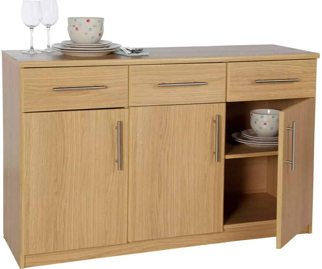 Anderson 3 Dr and 3 Drawer Sideboard - Oak Effect