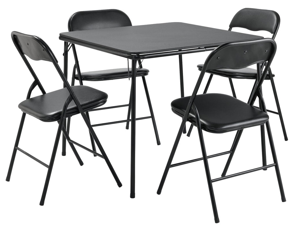 Quin Metal Folding Table & 4 Folding Chairs