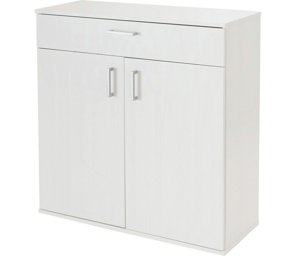 Home Venetia Shoe Storage Cabinet White | Organizer Cupboard for Entryway Shoes