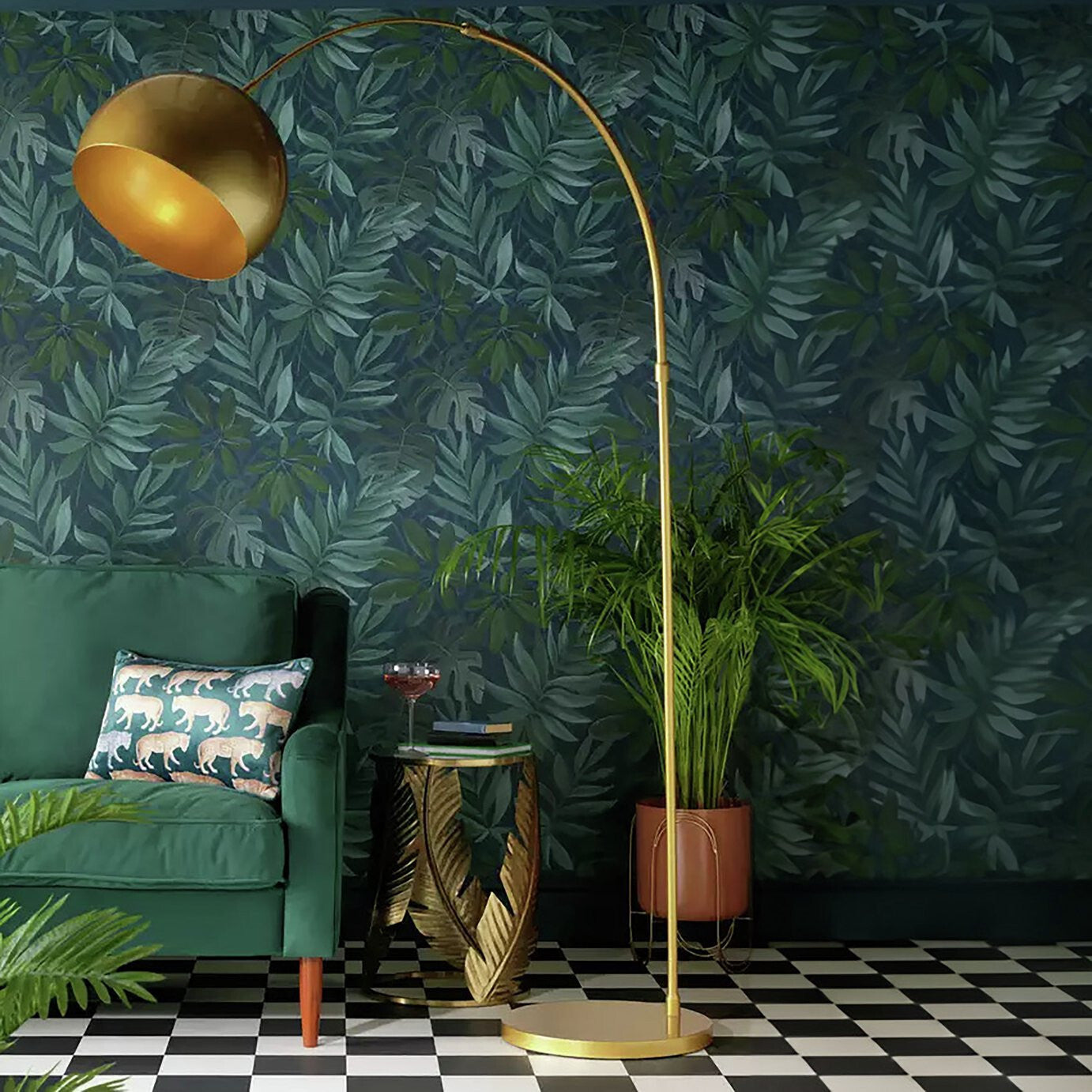 Habitat Wilderness Large Arc Floor Lamp ( B Grade 56475 )