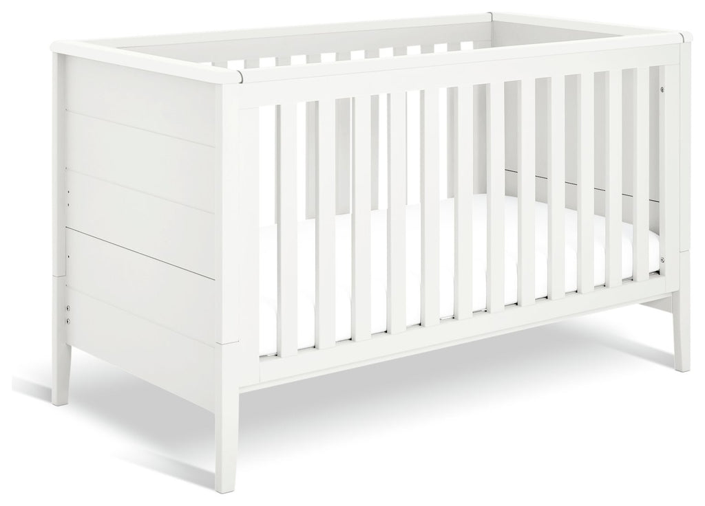 Cuggl Canterbury Nursery Cot Bed - White | Convertible cot bed